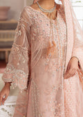 Dastoor | Airah Festive 25 | Chantilly Custom Size Peach Pink Organza