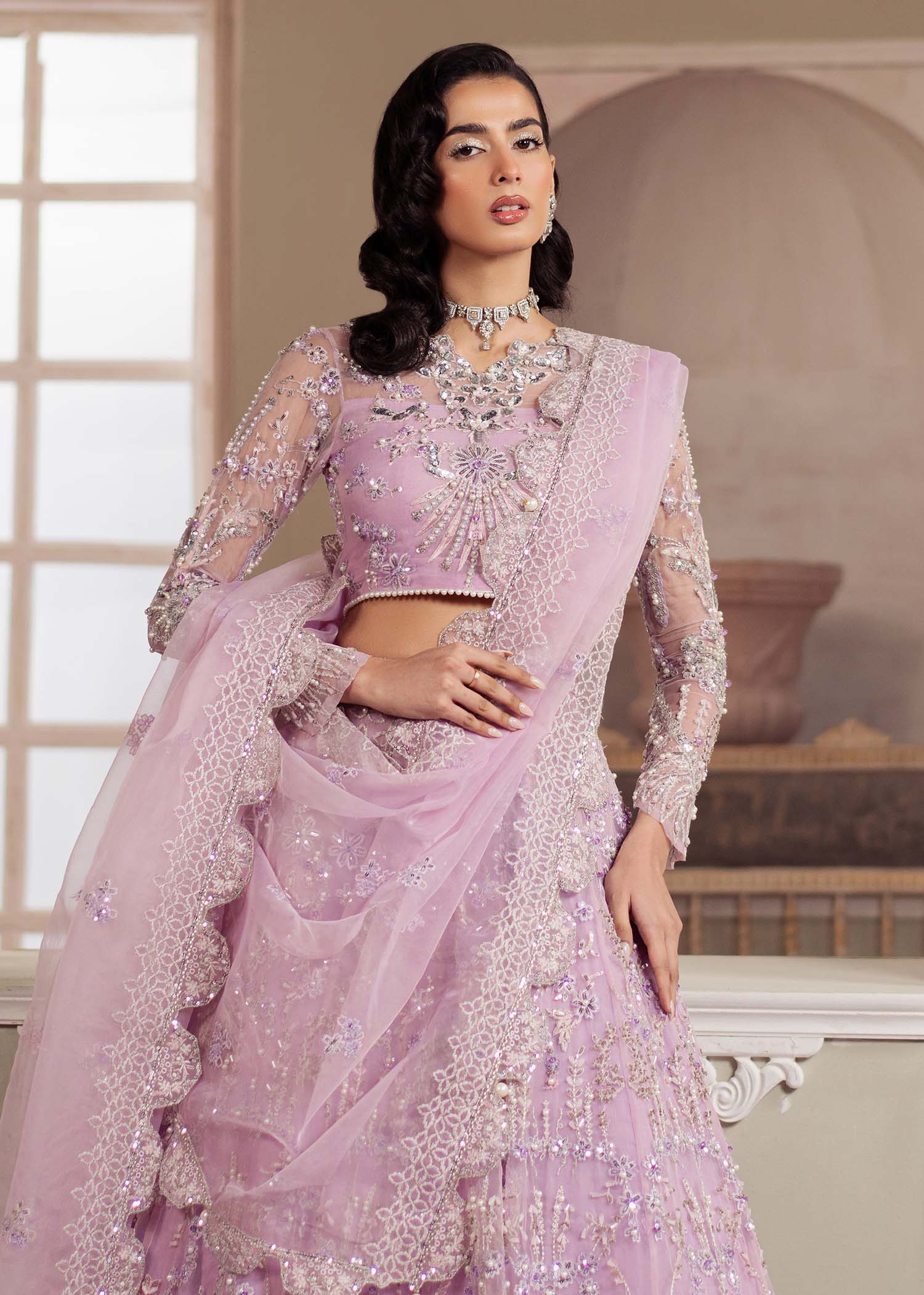 Dastoor | Airah Festive 25 | Lustre M Lilac Organza