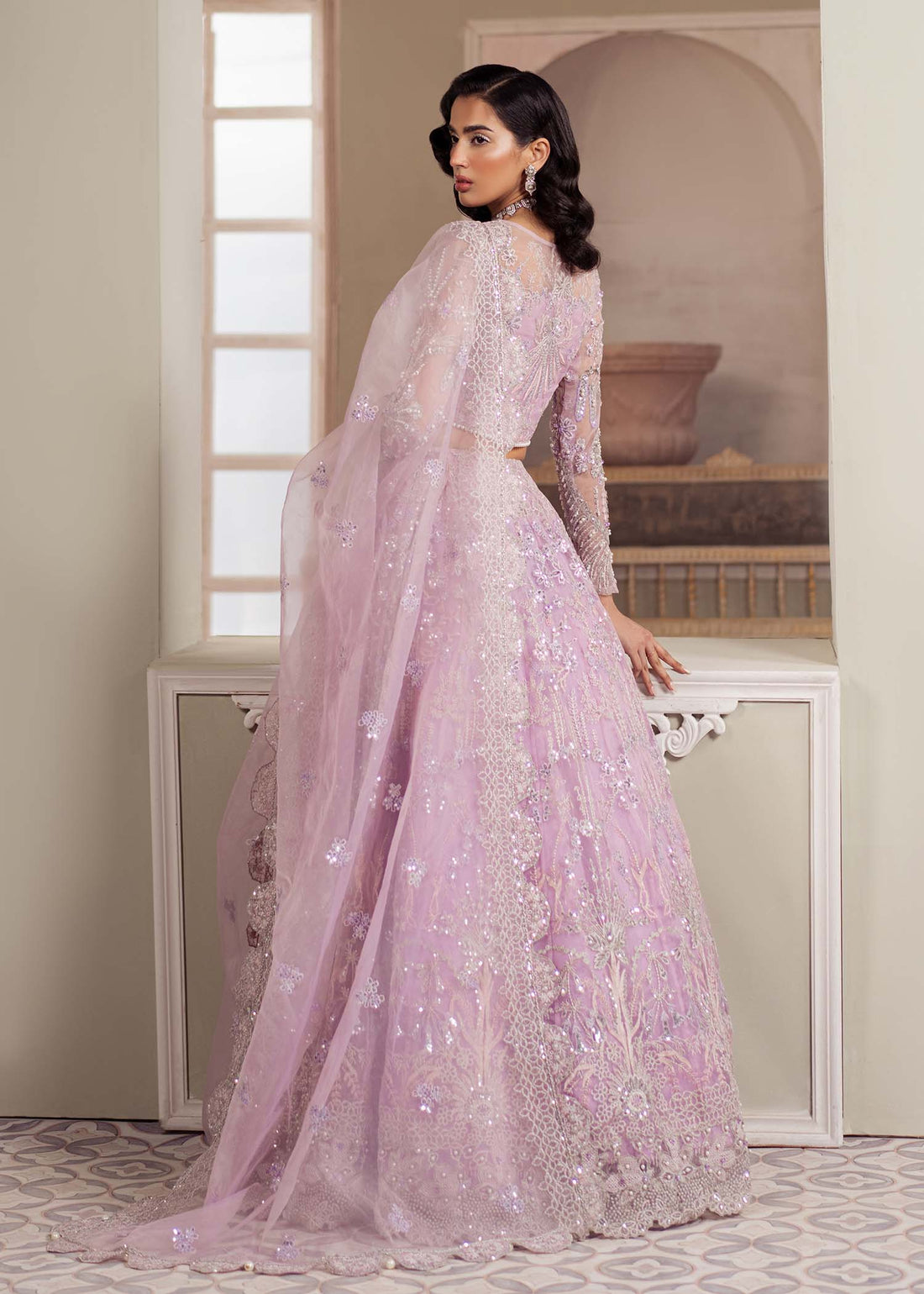 Dastoor | Airah Festive 25 | Lustre XS Lilac Organza
