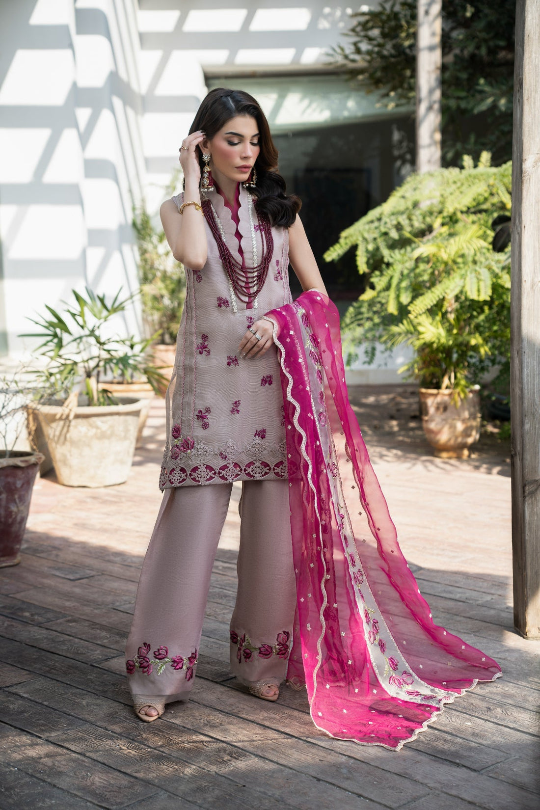 Tabyaa | Ruby Collection 25 | Garnet - Pakistani Designer Dress - by Tabyaa - Type : Ladies Clothes - 100% Original at Saira Sultan