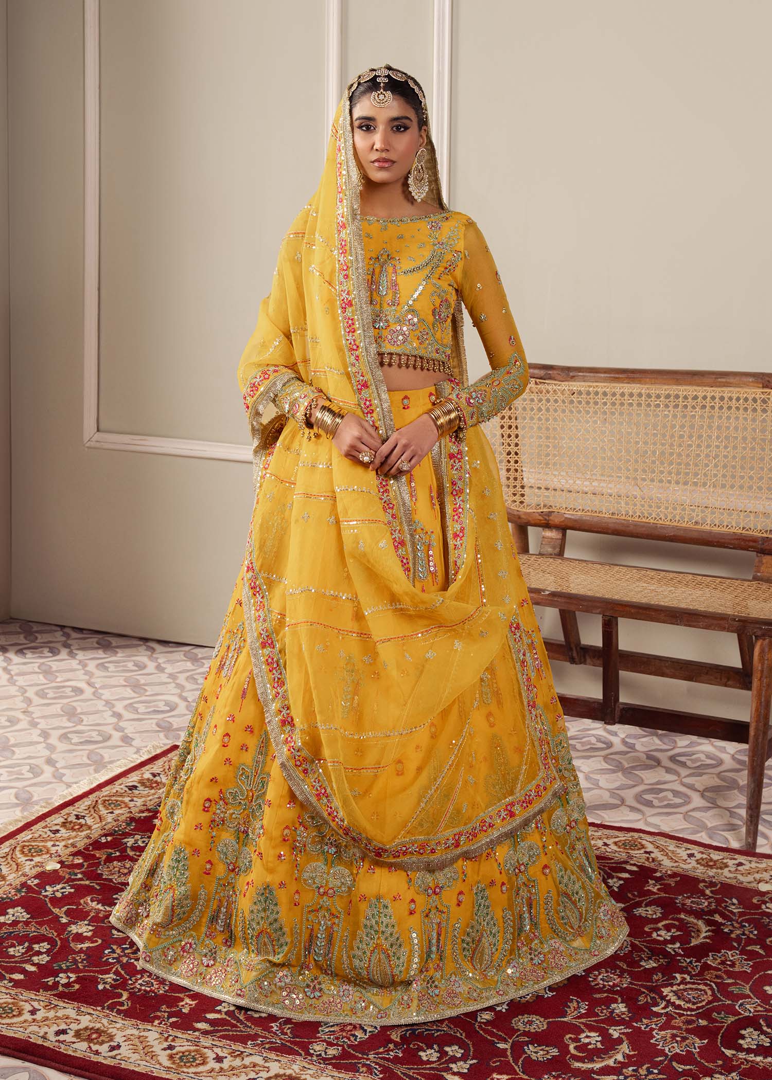 Dastoor | Airah Festive 25 | Solstice XL Yellow Net