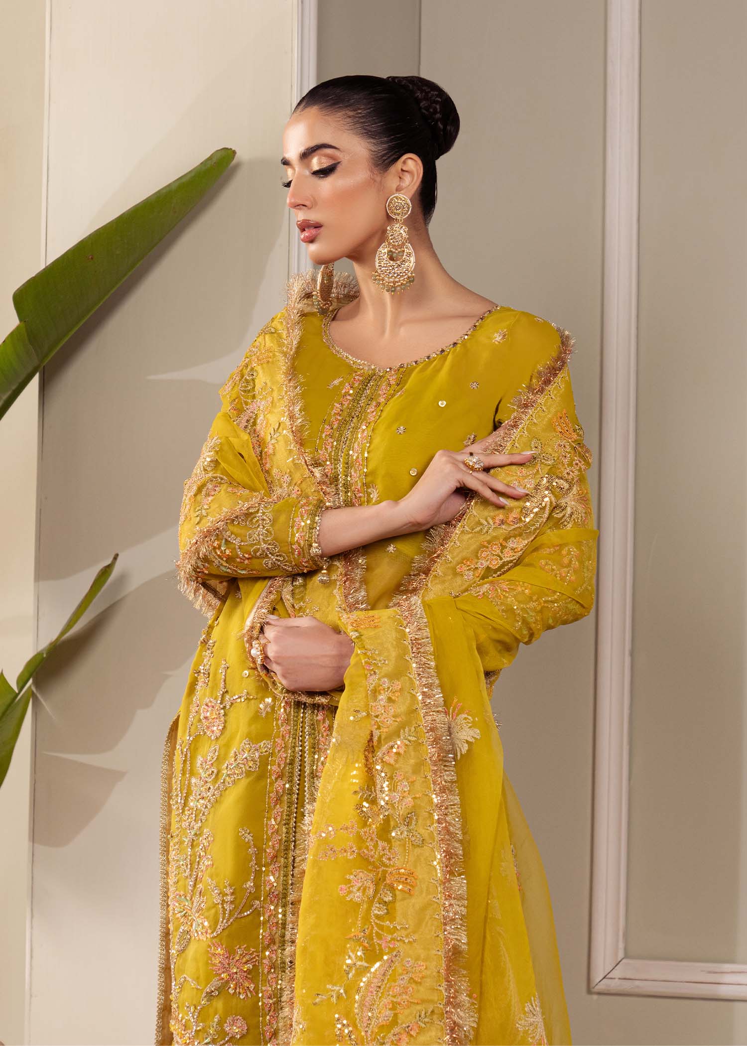 Dastoor | Airah Festive 25 | Serenity XL Golden Organza