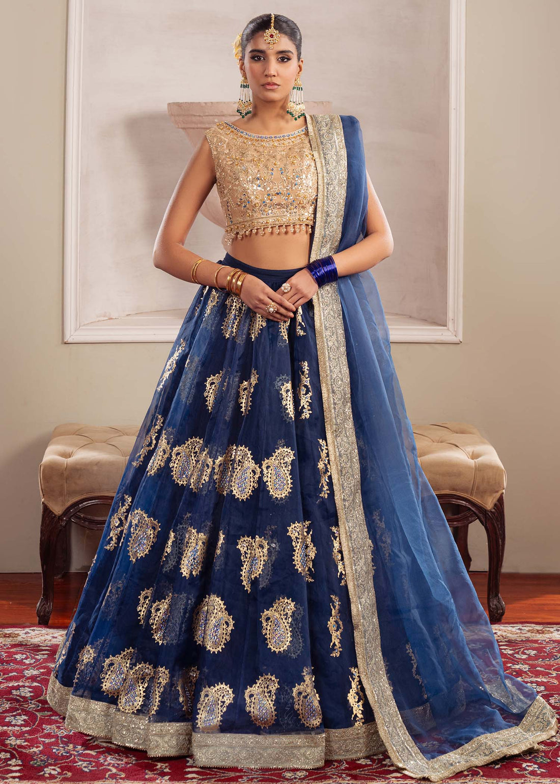 Dastoor | Airah Festive 25 | Radiance XS Beige Net