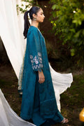Neeshay | Summer Lines Printkari | LAGOON - Pakistani Designer Dress - by Neeshay | Type: Luxury - 100% Original at Saira Sultan