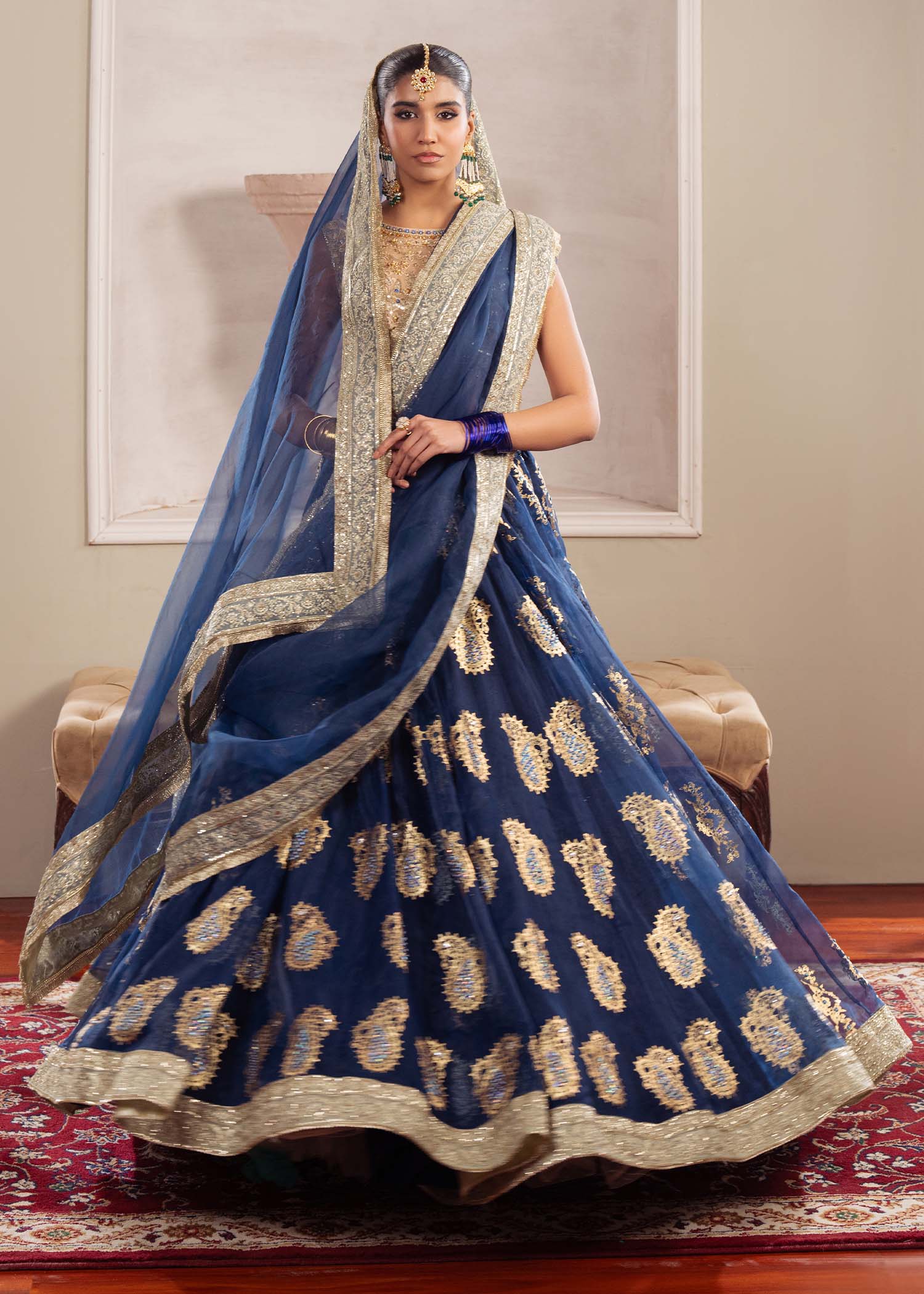 Dastoor | Airah Festive 25 | Radiance S Beige Net