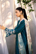 Neeshay | Summer Lines Printkari | LAGOON - Pakistani Designer Dress - by Neeshay | Type: Luxury - 100% Original at Saira Sultan