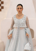 Dastoor | Rania Luxury Pret 25 | Mayal S Ice Blue Organza