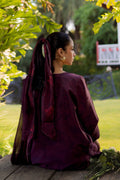 Neeshay | Summer Lines Printkari | CRIMSON - Pakistani Designer Dress - by Neeshay | Type: Luxury - 100% Original at Saira Sultan