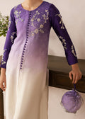 Dastoor | Rania Luxury Pret 25 | Purple Ombre L Omber Tissue Silk
