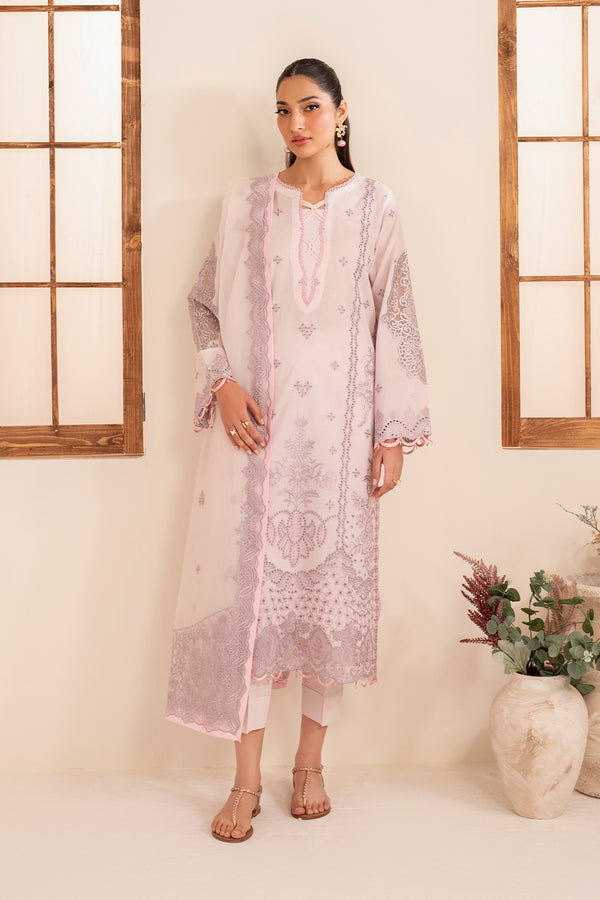 Zarif | Lamhay Luxury Eid Lawn 25 | 07 NERISA XL Lilac Lawn