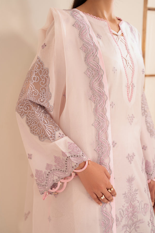Zarif | Lamhay Luxury Eid Lawn 25 | 07 NERISA L Lilac Lawn