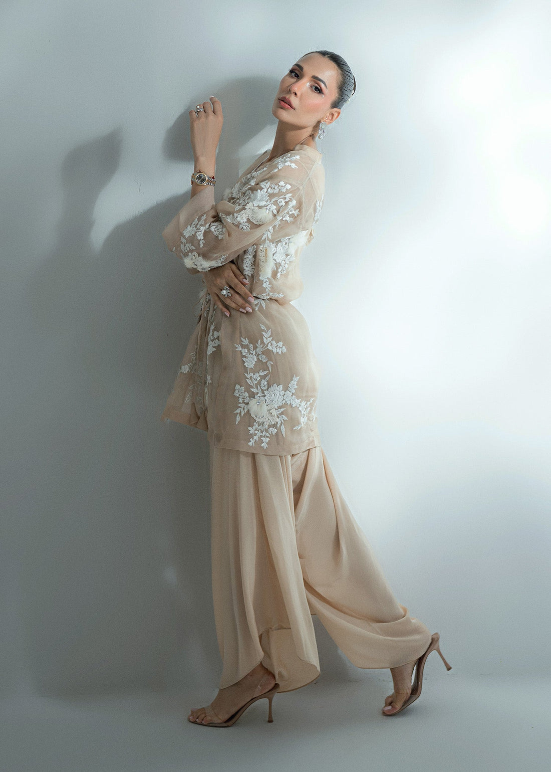 Umsha | Soiree De Rose | Moon & Muse - Pakistani Designer Dress - by Umsha - Type : Ladies Clothes - 100% Original at Saira Sultan