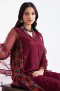 Charizma | Festive Pret | CMA-4-048 M Berry Organza