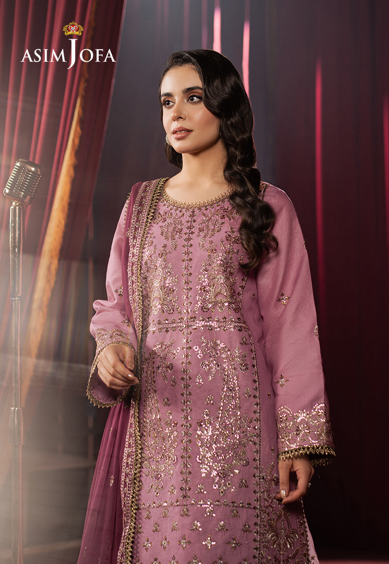Asim Jofa | Premium Festive | AJPF-14 M Pink Silk