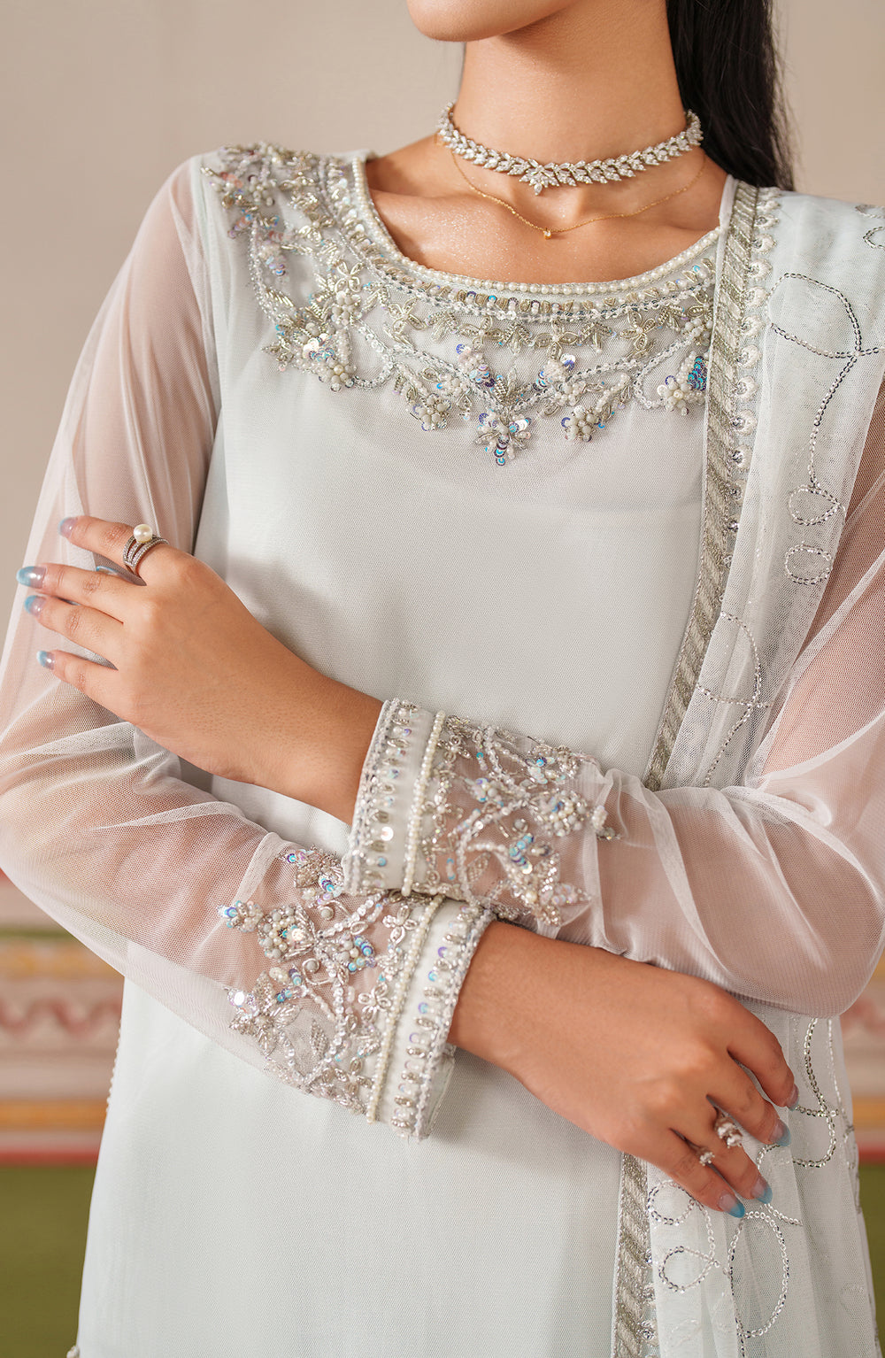 Zarif | Falesia Formals | UNST-HF-03 ROOMAY - Pakistani Designer Dress - by Zarif - Type : Ladies Clothes - 100% Original at Saira Sultan