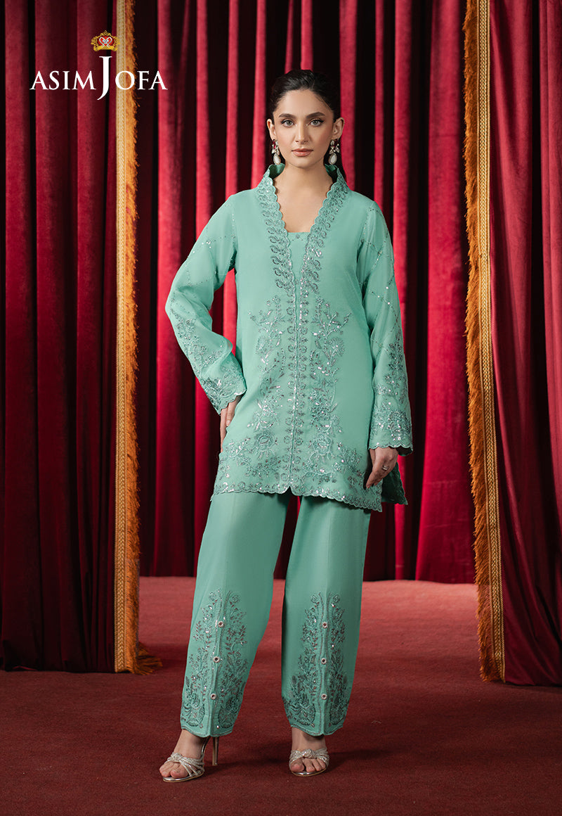 Asim Jofa | Premium Festive | AJPF-11 XS Ferozi Organza