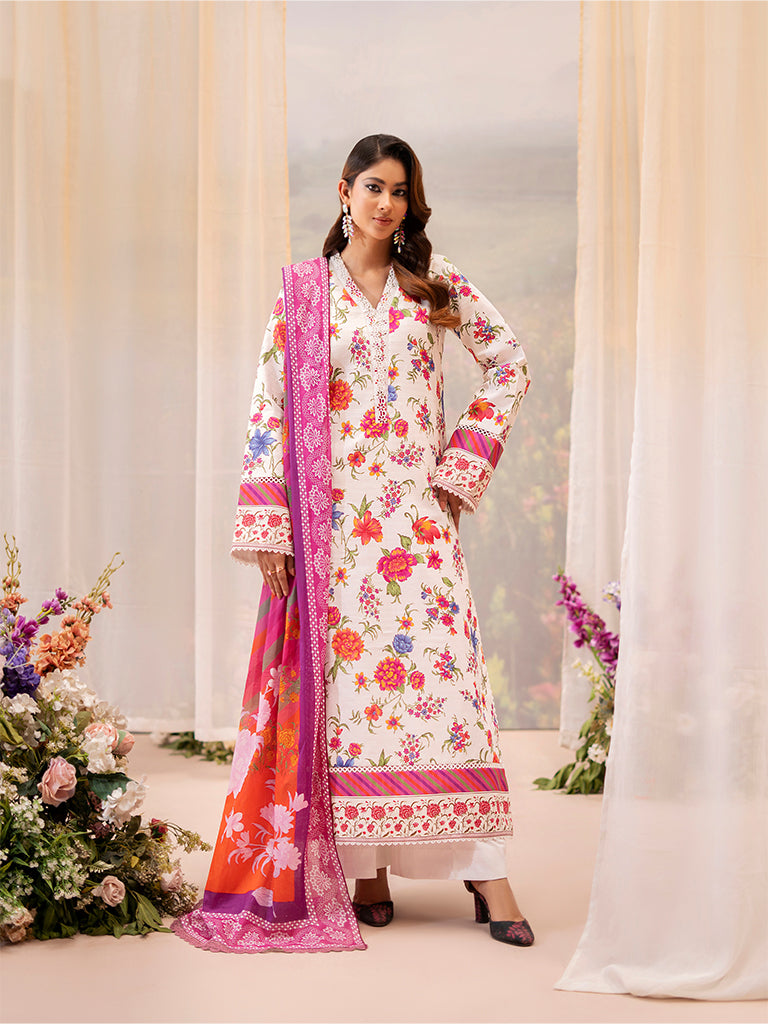 Rajbari | Raha Summer Prints Exclusive | Raha Summer Prints Exclusive-3 - Pakistani Designer Dress - by Rajbari - Type : Ladies Clothes - 100% Original at Saira Sultan