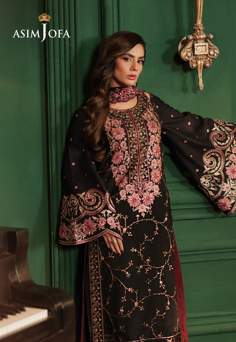 Asim Jofa | Premium Festive | AJPF-19 XL Black Silk