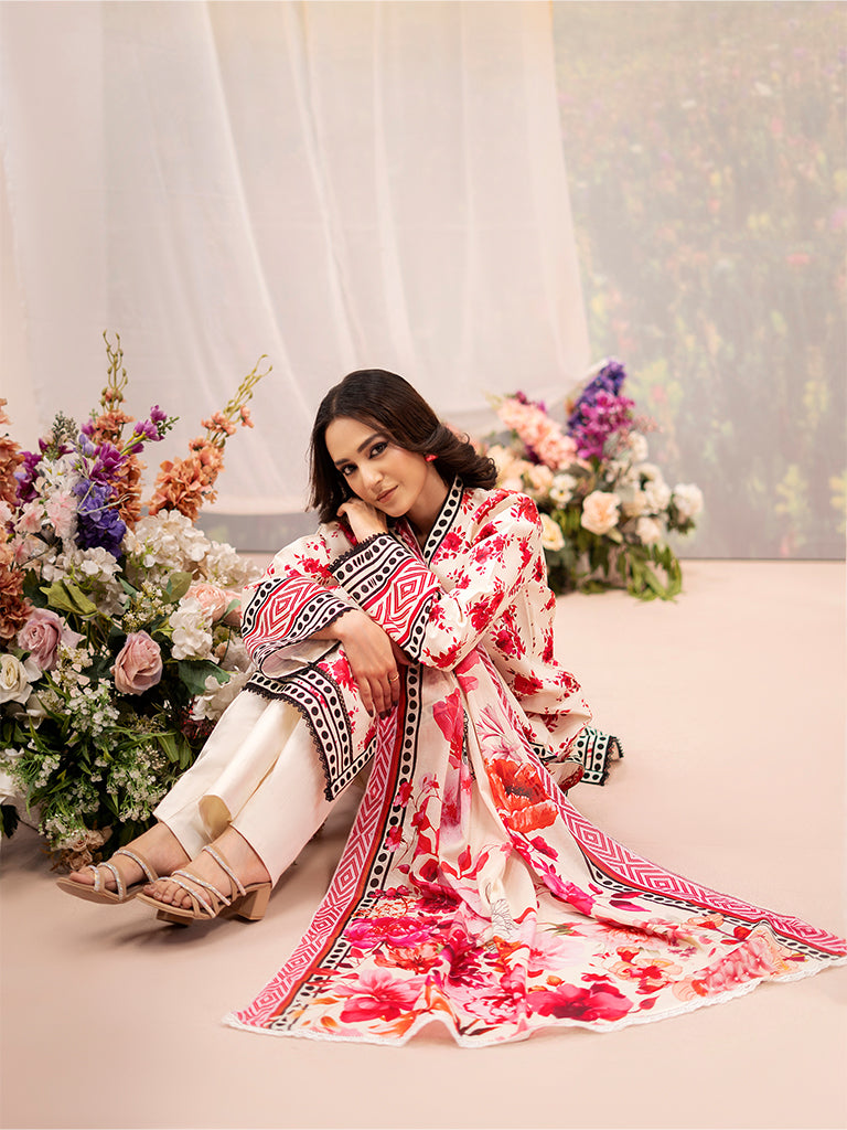 Rajbari | Raha Summer Prints Exclusive | Raha Summer Prints Exclusive-8 - Pakistani Designer Dress - by Rajbari - Type : Ladies Clothes - 100% Original at Saira Sultan