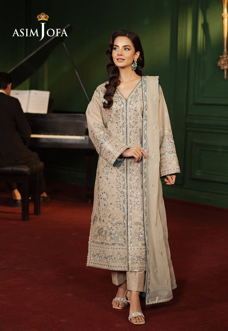 Asim Jofa | Premium Festive | AJPF-29 XL Beige Silk