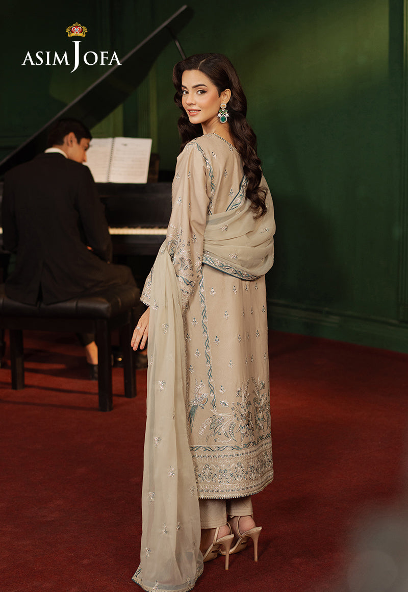 Asim Jofa | Premium Festive | AJPF-29 XS Beige Silk