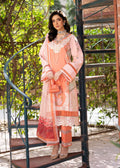 Fozia Khalid | Blossom Festive Lawn 25 | Zinnia M Peach Pink Lawn