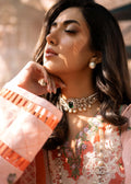 Fozia Khalid | Blossom Festive Lawn 25 | Zinnia XL Peach Pink Lawn