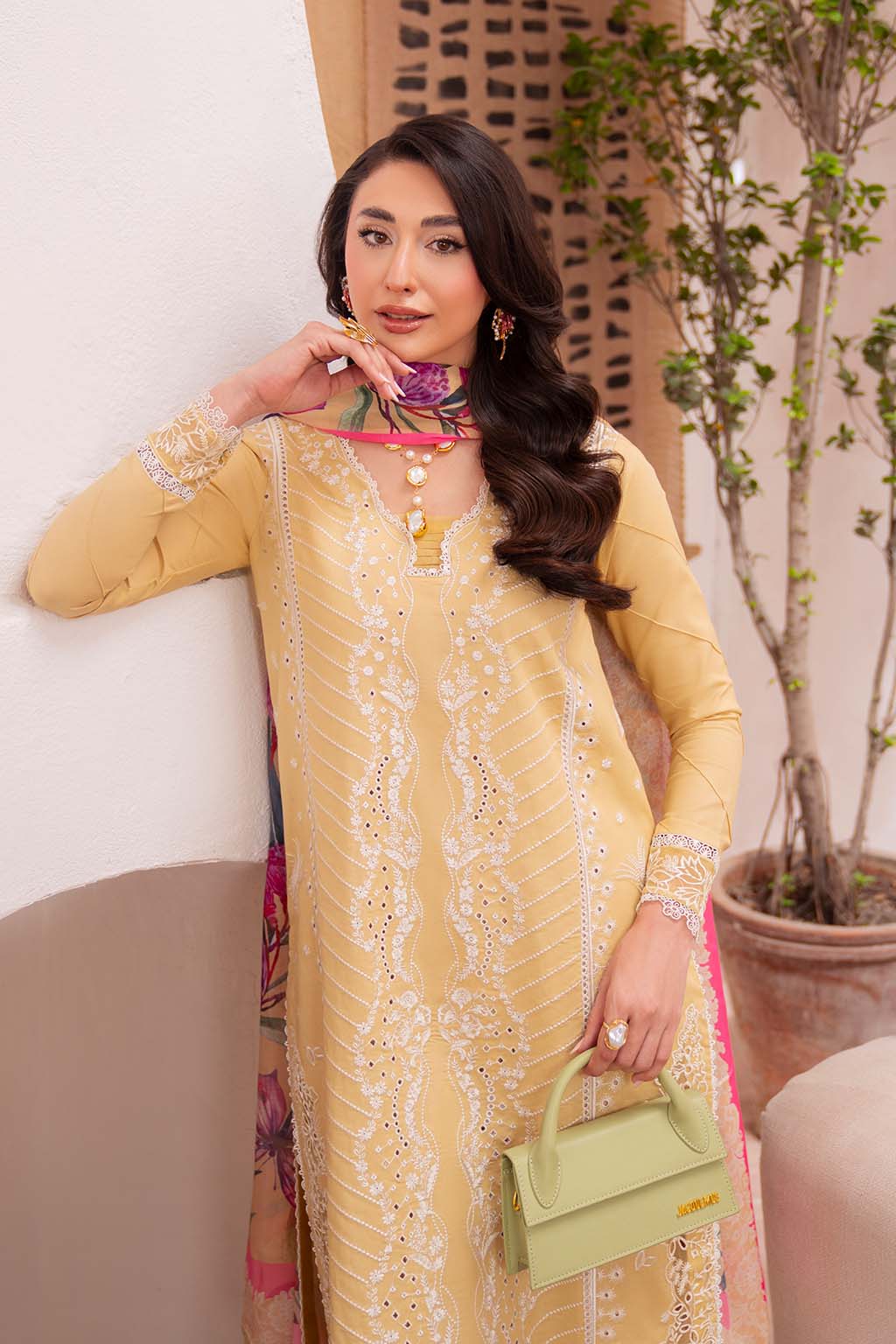 Neeshay | Symphony Luxury Lawn | DUNE L Dust Yellow Lawn