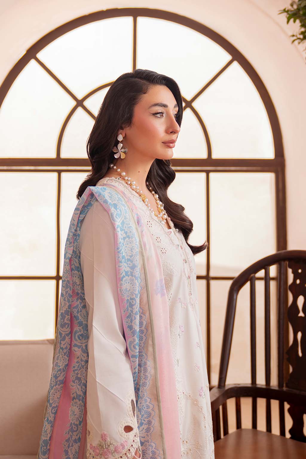 Neeshay | Symphony Luxury Lawn | LUMEN L Light Pink Lawn