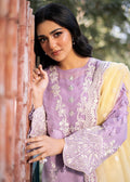 Fozia Khalid | Blossom Festive Lawn 25 | Iris L Lilac Lawn