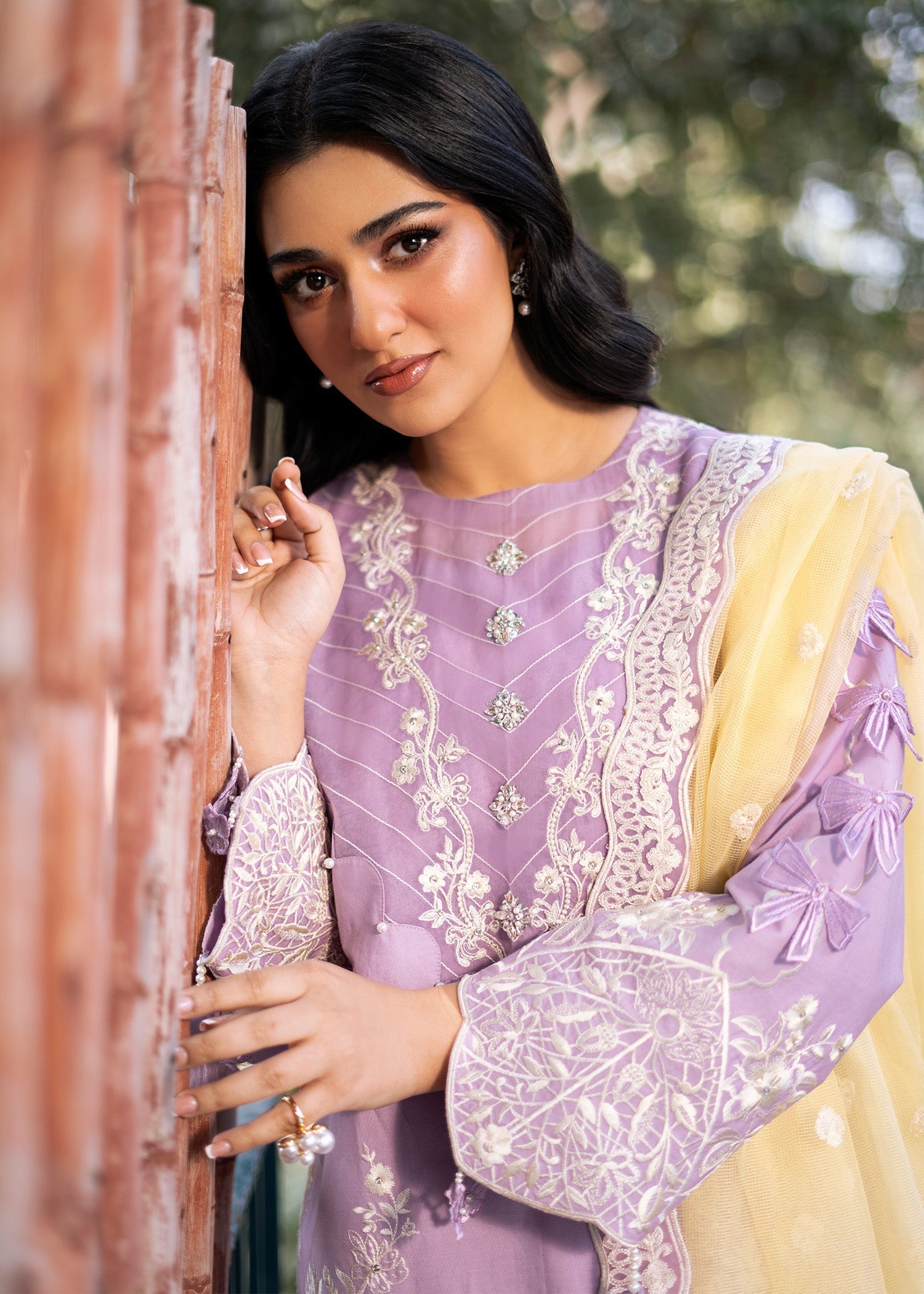 Fozia Khalid | Blossom Festive Lawn 25 | Iris L Lilac Lawn