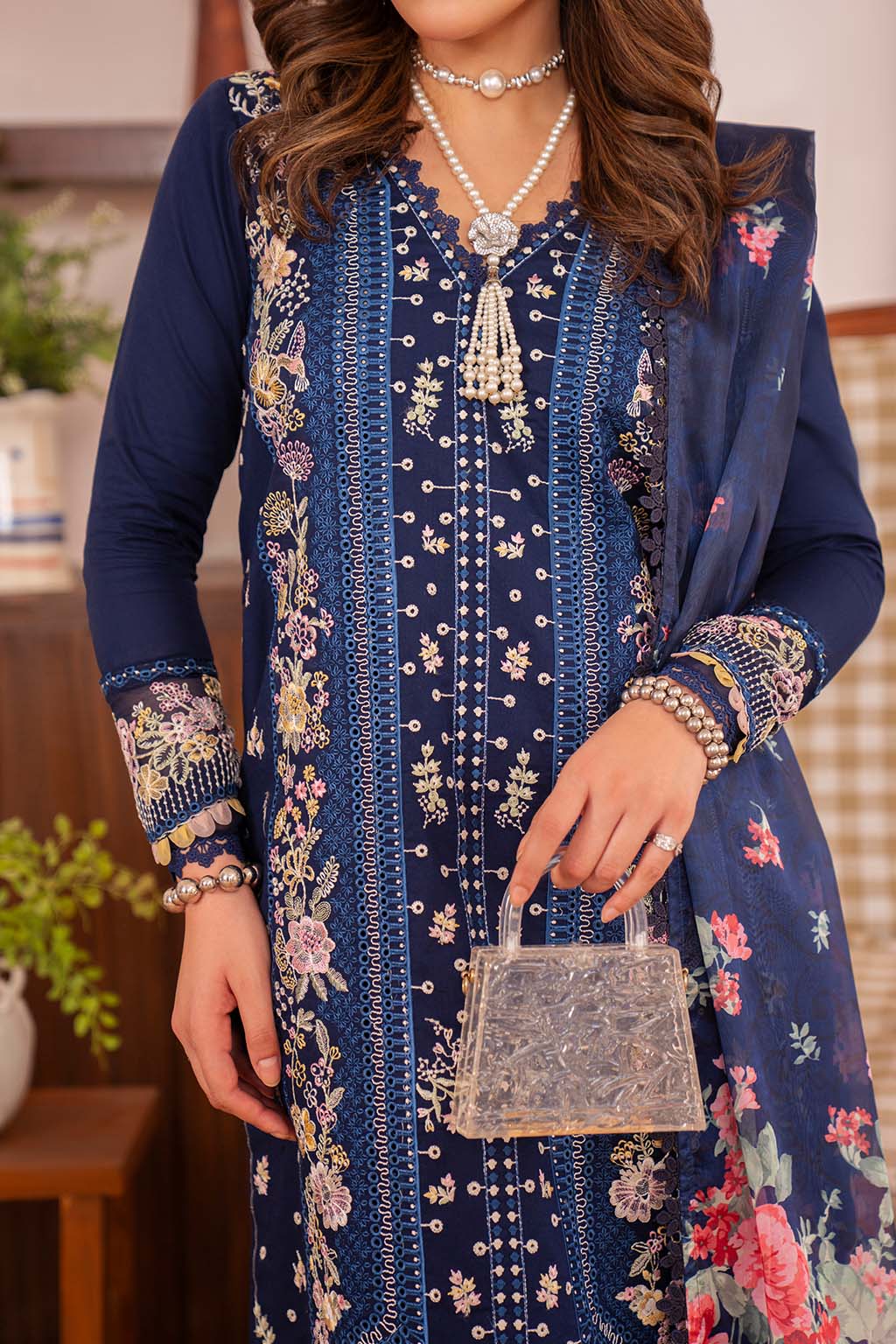 Neeshay | Symphony Luxury Lawn | VESPER M Blue Lawn