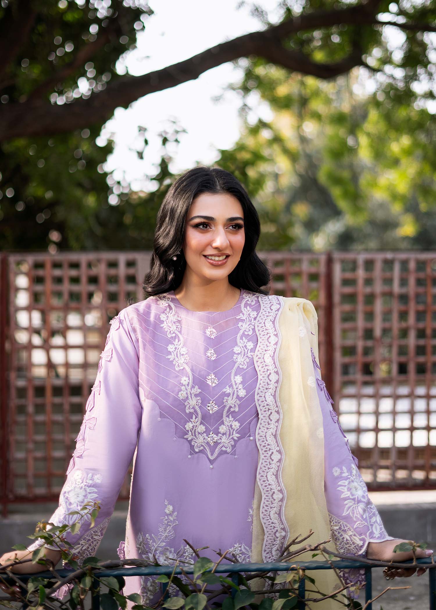 Fozia Khalid | Blossom Festive Lawn 25 | Iris XL Lilac Lawn