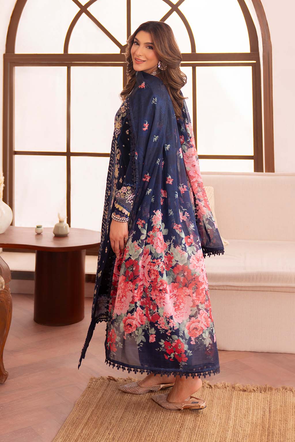 Neeshay | Symphony Luxury Lawn | VESPER XS Blue Lawn