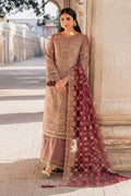 Imrozia Premium | Meeras Luxury Eid 25 | I-220 ZOHRA S Brownish Pink Organza