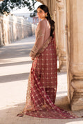 Imrozia Premium | Meeras Luxury Eid 25 | I-220 ZOHRA Custom Size Brownish Pink Organza