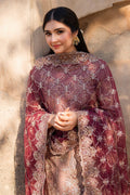 Imrozia Premium | Meeras Luxury Eid 25 | I-220 ZOHRA L Brownish Pink Organza