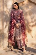 Imrozia Premium | Meeras Luxury Eid 25 | I-220 ZOHRA XL Brownish Pink Organza