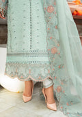 Zarqash | Belle Ame 24 | BL 009 BLEU VERT - Pakistani Designer Dress - by Zarqash | Type: Luxury - 100% Original at Saira Sultan