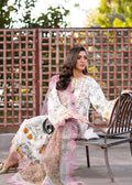 Fozia Khalid | Blossom Festive Lawn 25 | Lilly Custom Size Ivory Lawn