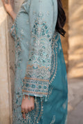 Imrozia Premium | Meeras Luxury Eid 25 | I-225 FEROZA XL Light Blue Organza
