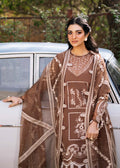 Fozia Khalid | Blossom Festive Lawn 25 | Spirea XL Mustard Brown Lawn