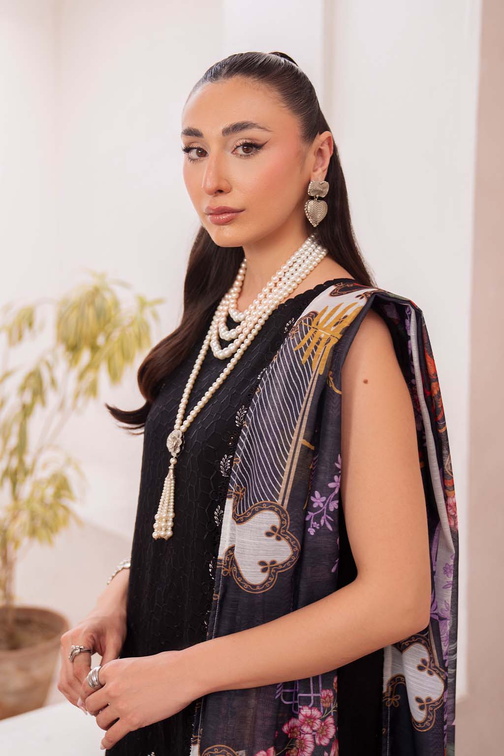 Neeshay | Symphony Luxury Lawn | INKSTONE M Black Lawn