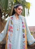 Fozia Khalid | Blossom Festive Lawn 25 |Freesia Custom Size Light Blue Lawn