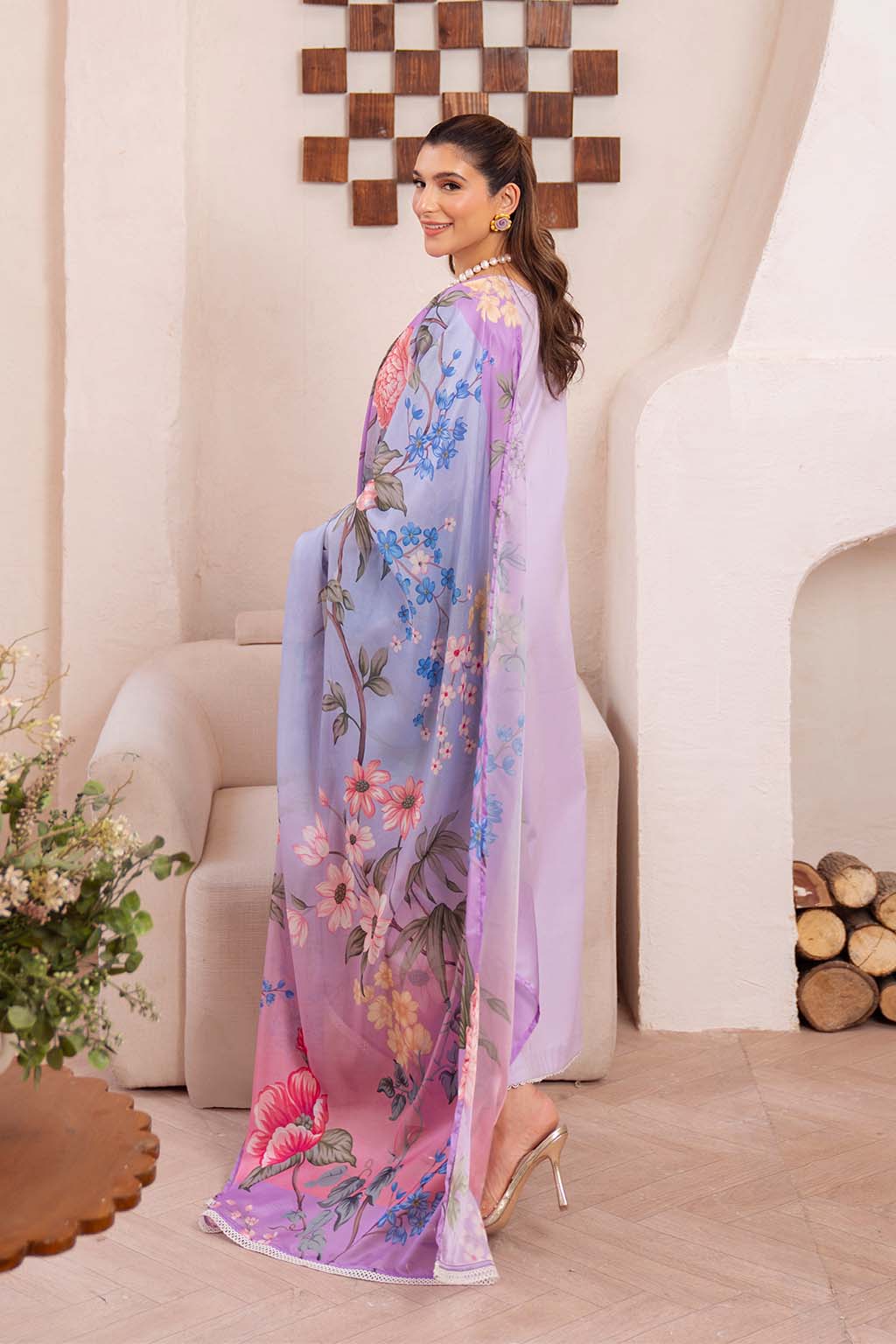 Neeshay | Symphony Luxury Lawn | MUSE XS Light Lavender Lawn