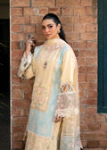 Fozia Khalid | Blossom Festive Lawn 25 | Primrose M Pastel Yellow Lawn