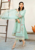 Zarqash | Belle Ame 24 | BL 006 Aqua Blue - Pakistani Designer Dress - by Zarqash | Type: Luxury - 100% Original at Saira Sultan