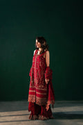 Malook | Rashq e Qamar | Serena Custom Size Maroon Organza