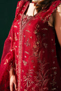 Malook | Rashq e Qamar | Serena L Maroon Organza