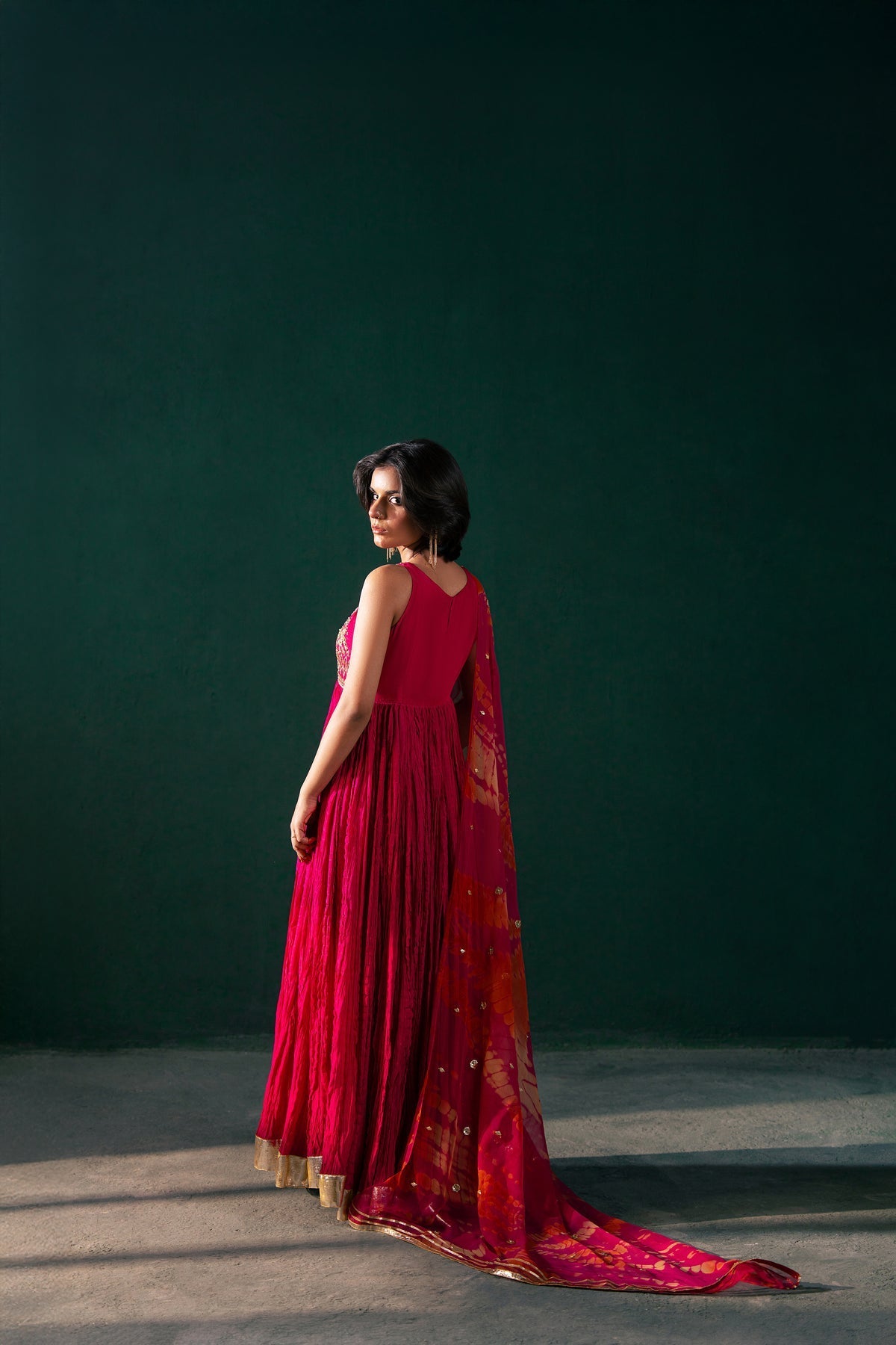 Malook | Rashq e Qamar | Jahanara S Hot Pink Raw Silk